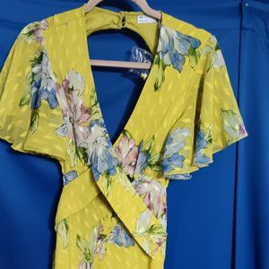 Green Flowered Dress